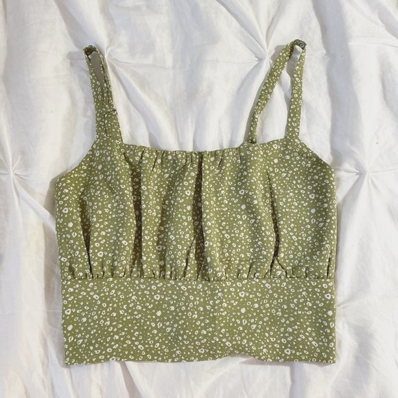 Leopard Crop Tank Top - Picture 1 of 2